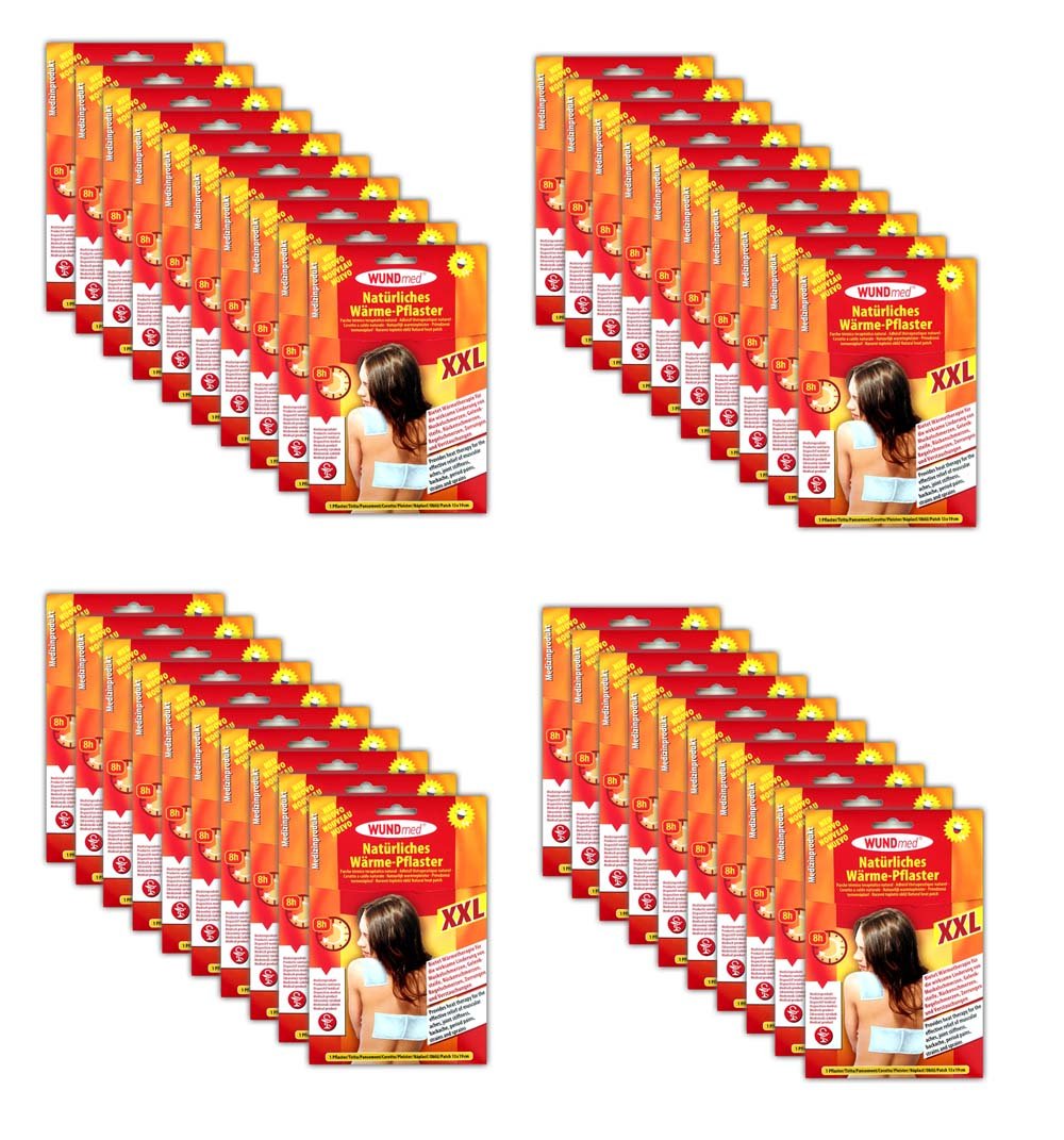 40 X XXL Cerotti riscaldanti waermepads Reumatismi cerotto schiena Spalla
