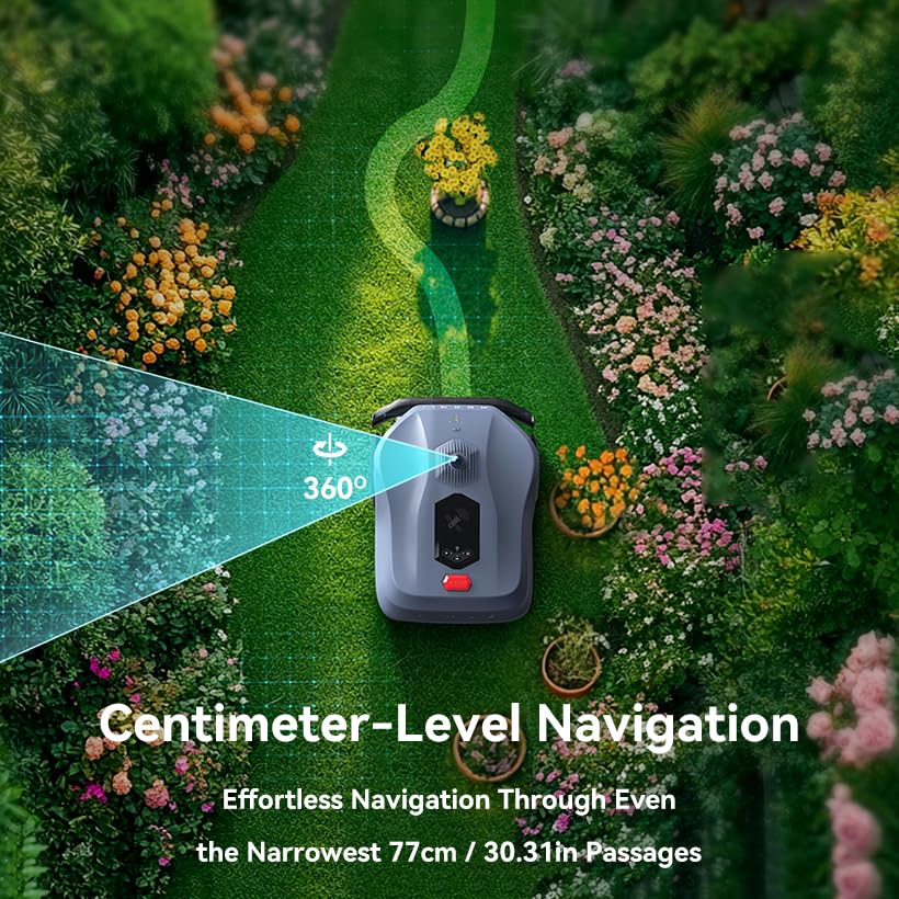 Image of Neomow X SE Robot Lawn Mower Perimeter Wire Free for 0.75 Acre 3D LiDAR SLAM+Vision Mapping Robotic Lawnmower with 4G, No RTK Station Required, AI Accurate Obstacle Avoidance, App Control, Anti-Theft