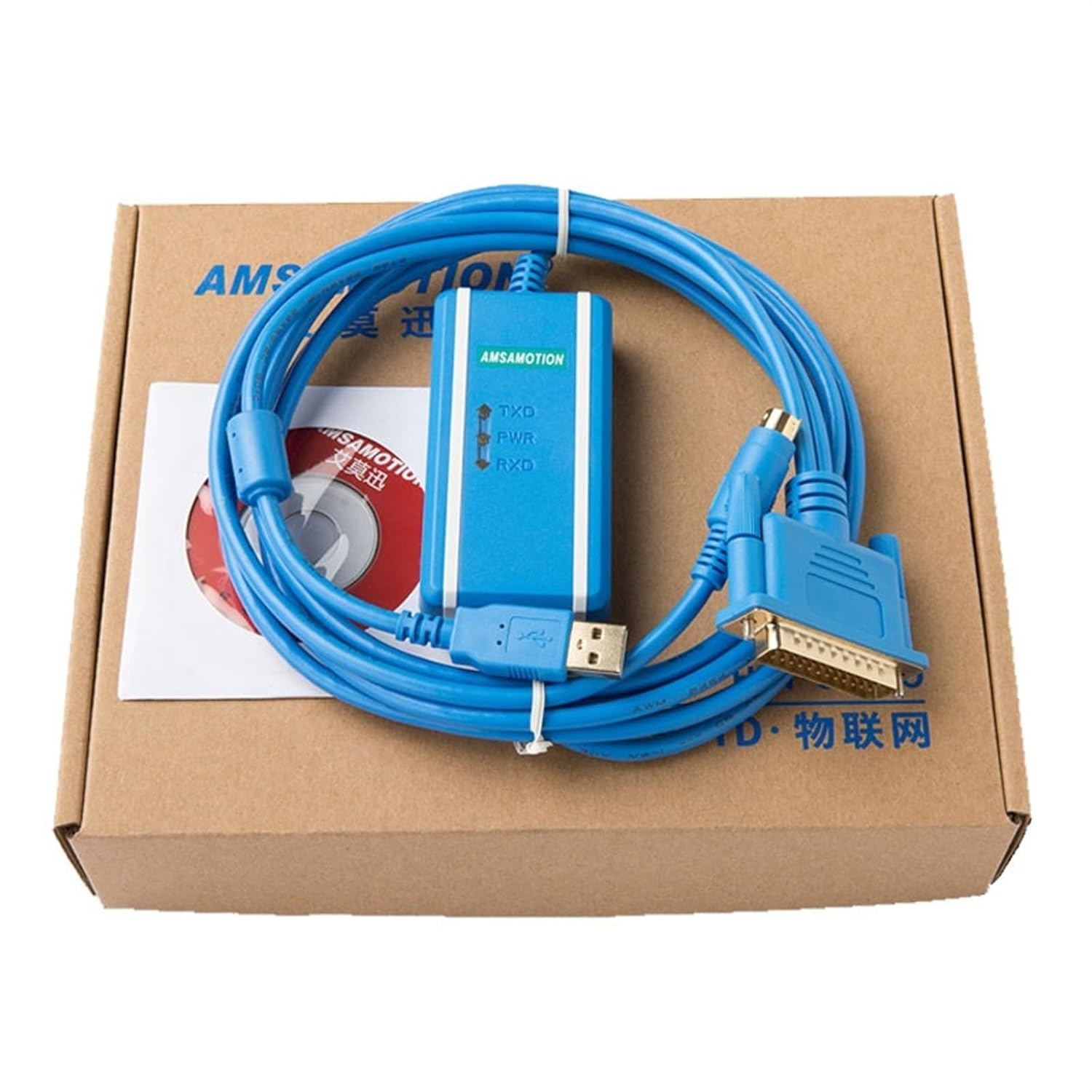 USB-SC09 is Suitable for FX1N/2N/1S/3U/A Series PLC Programming Cable Data Connection Download Cable(Gold Plated Connector)