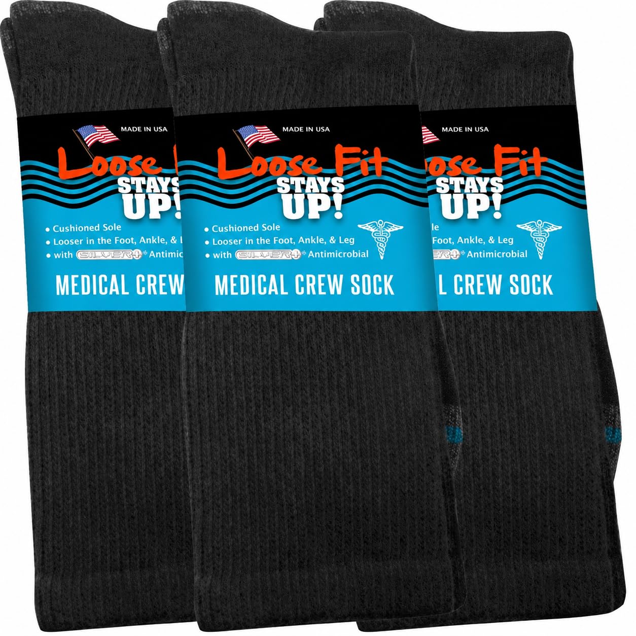 Extra Wide Sock Co. Loose Fit Stays Up