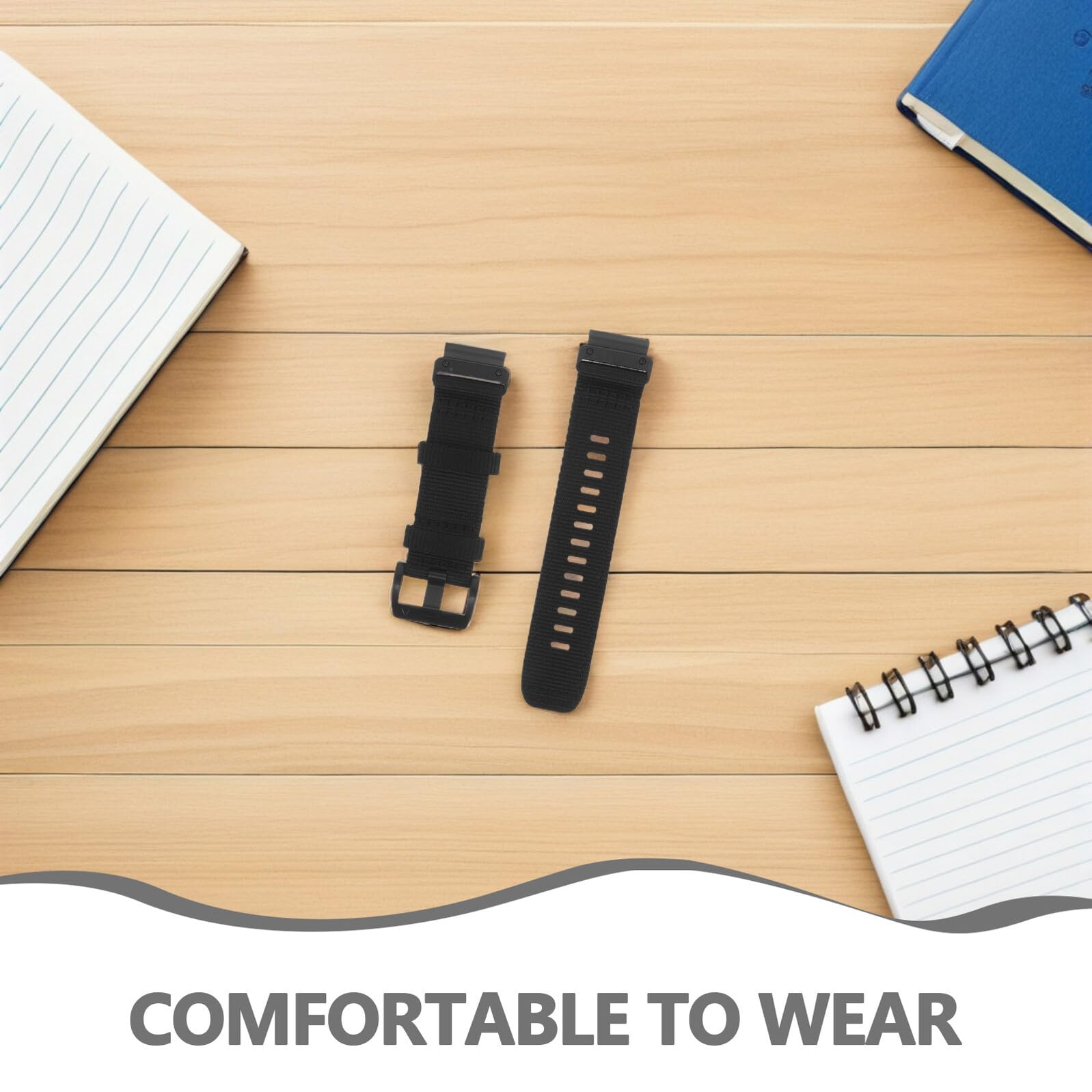 Cinturino in Nylon a Sgancio Rapido 20Mm Nero per Orologio Cinturino Leggero Uomo e Donna Ricambio Versatile per Uso Quotidiano e Sportivo