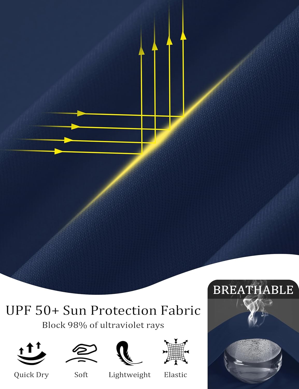 MAGCOMSEN Women's Long Sleeve Shirts Sun Protection Half 1/2 Zip Pullover Rash Guard Quick Dry Hiking Golf Workout Tops - Image 4