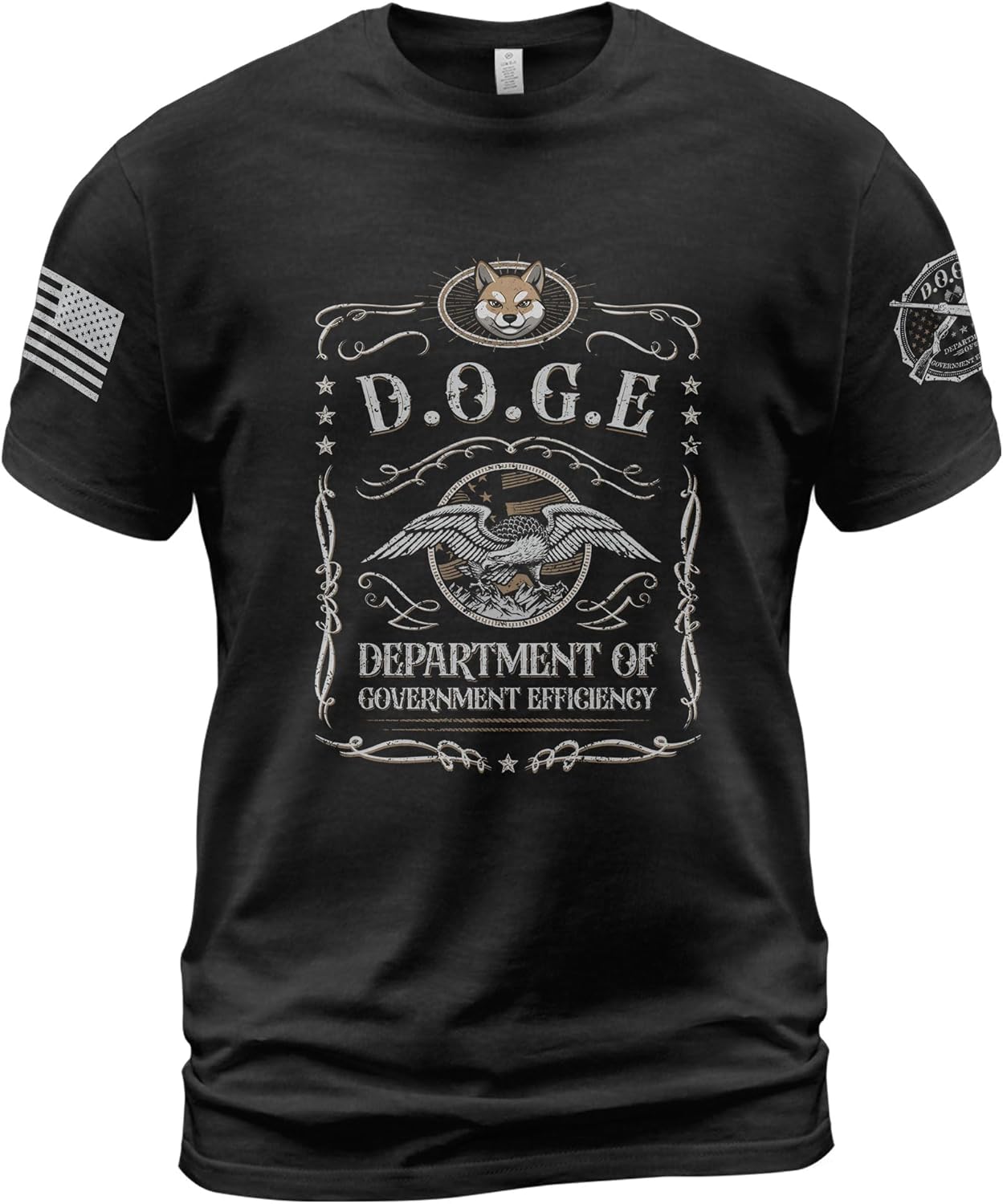 Doge Department of Government Efficiency Shirt, Doge Shirts with American Flag, Political Tshirts