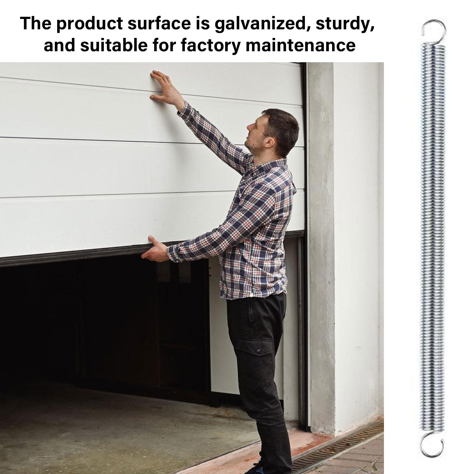 12Pcs Stainless Steel Mechanical Spring with Hook Ends Small Extension Spring for Machinery Construction Industrial