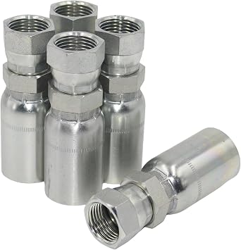 5-PCS L-FJX-16-16 1 ID Hose x 1 37 Female Hydraulic Hose End Swivel Crimp Fitting Hydraulic Hose Fitting