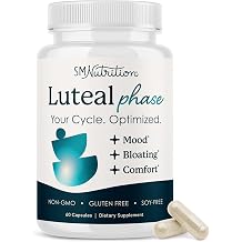 Luteal Phase Support Supplement | Bloating, Mood, Hormone Balance, Menstrual Regularity & PMS Support | With Chasteberry, DIM & More | Hormone Harmony for Women | Gluten-Free & Non-GMO | 60 Ct