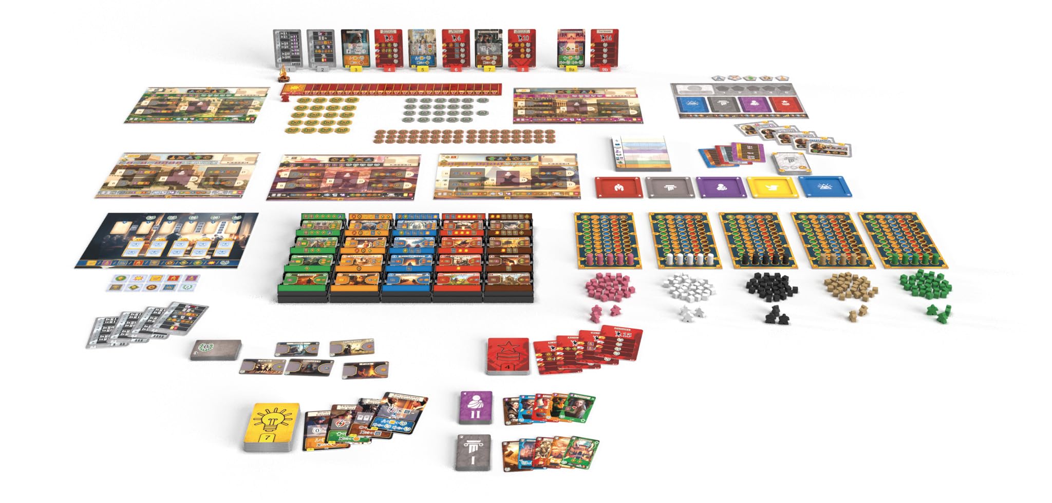Asmodee Captain Games Path of Civilization – Gesellschaftsspiele – Brettspiele – Entwicklungsspiele – ab 14 Jahren – 1 bis 5 Spieler – französische Version