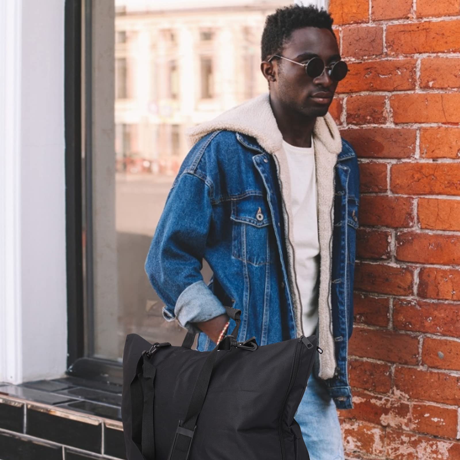 SUPVOX Portfolio Backpack Waterproof Art Carrying Case with Handle for A3 Drawing Boards