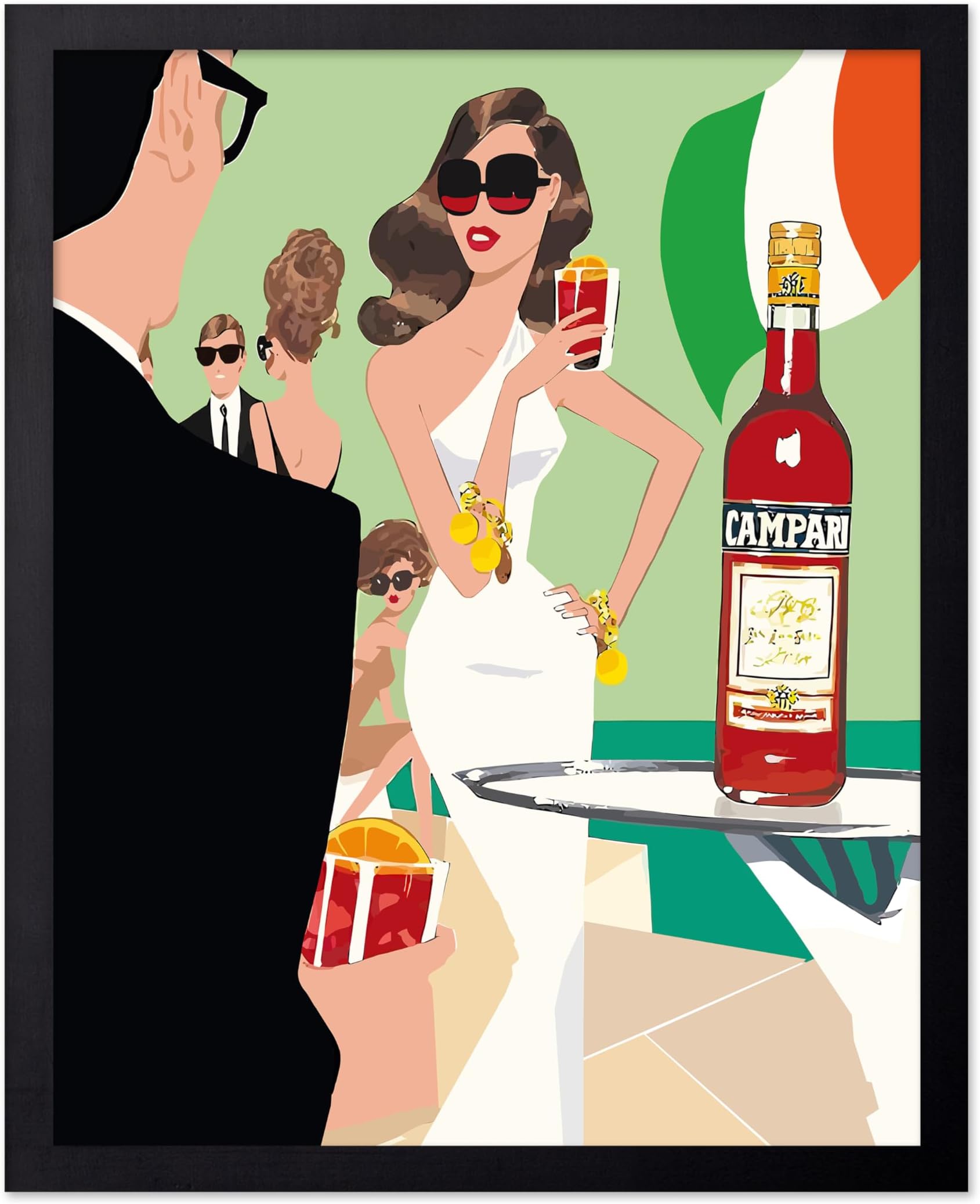 Poster Master Vintage Food & Drink Poster - Retro Liquor Print - Alcohol Advertising Art - Gift for Her, Bartender, Club Owner - Wall Decor for Bar, Restaurant, Kitchen - 11x14 UNFRAMED Wall Art