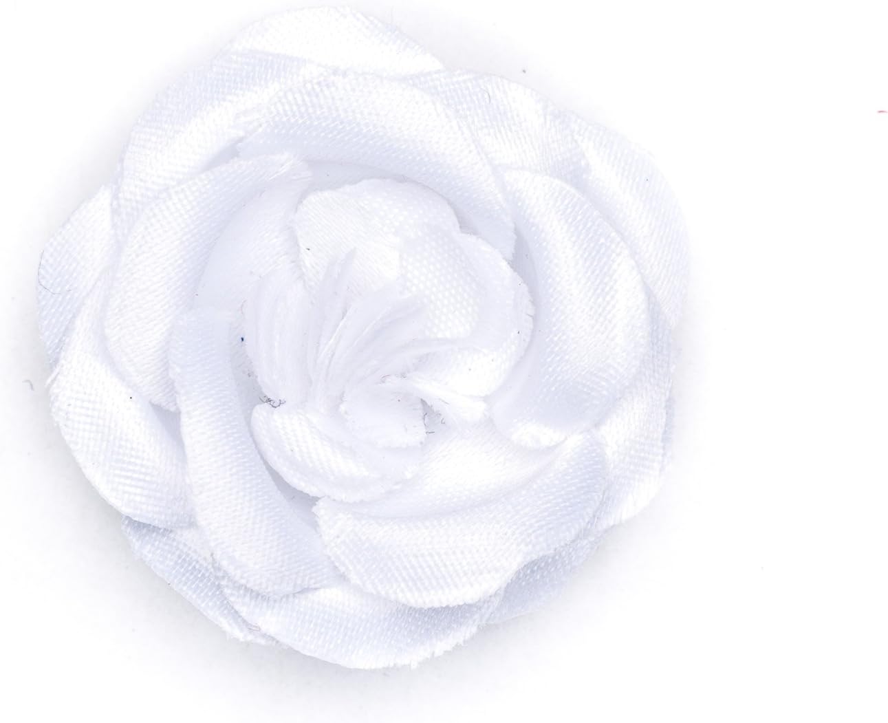 Hook & Albert Snow White Small Lapel Flower | White