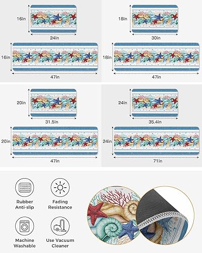 Vista 383 de Tapete de Feliz Navidad, tapete antideslizante para puerta delantera, baño, cocina, dormitorio, patio, entrada, 16 x 24 pulgadas, rojo, negro y verde