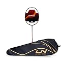 Li-Ning Ignite Series Carbon Fibre Superlite Speed Racket wuth Full Cover (‎Cool Gray/Bull Red) gallery image