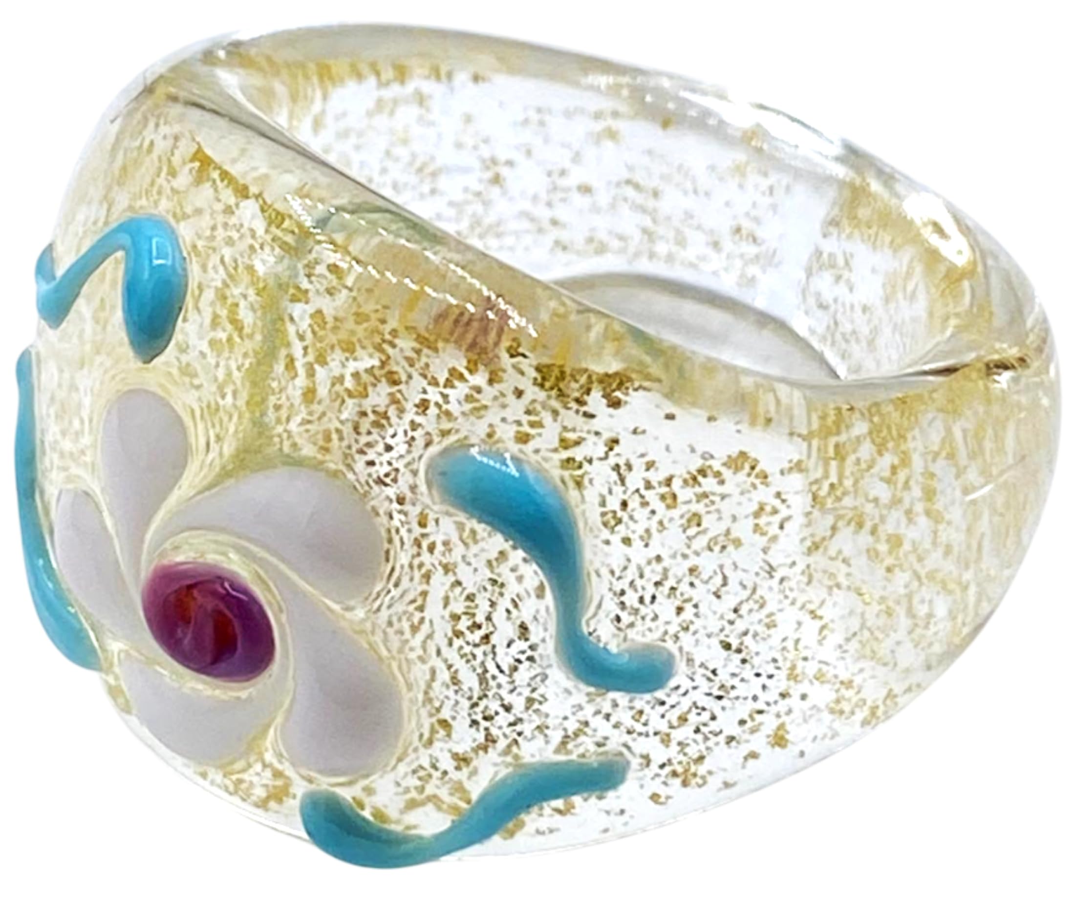 ANELLO IN VETRO DI MURANO ANTICA MURRINA VENEZIANA V725A