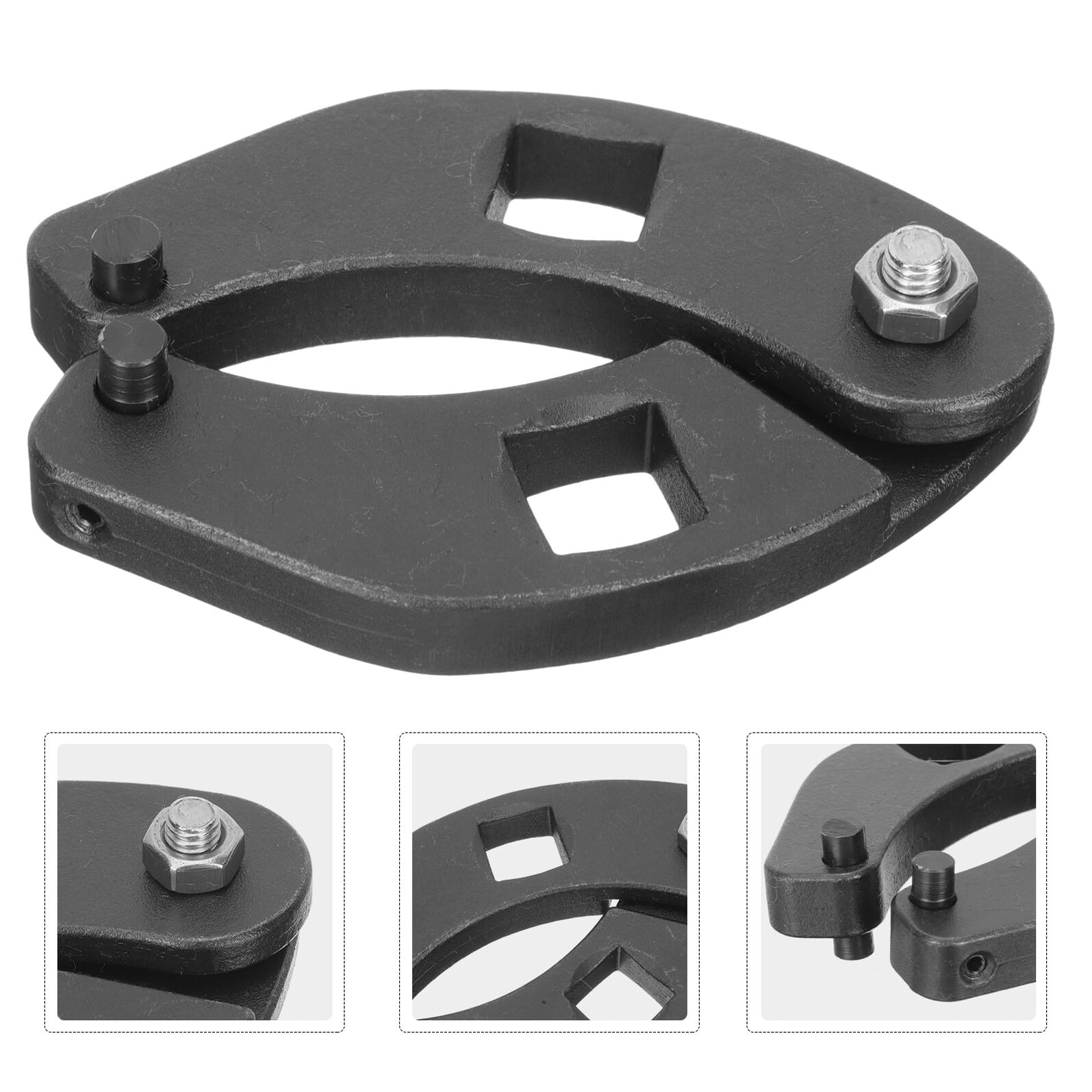 Yardenfun Chiave Idraulico Cilindro del Dado Premistoppa Regolabile | Compatibile Caricatrici Agricole Compatte, Ferro Nero, Pienamente Regolabile, Resistente Agli Urti e Ruggine