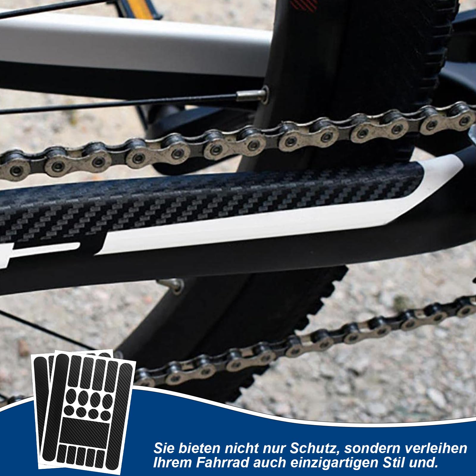 Kit Autocollant Pour Protection Cadre Vélo Carbone