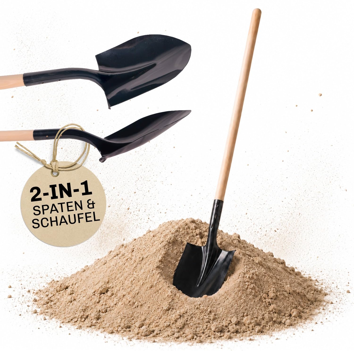 Made for SHW Gartenschaufel mit Buchenholzstiel | Gr. 21 x 30 cm