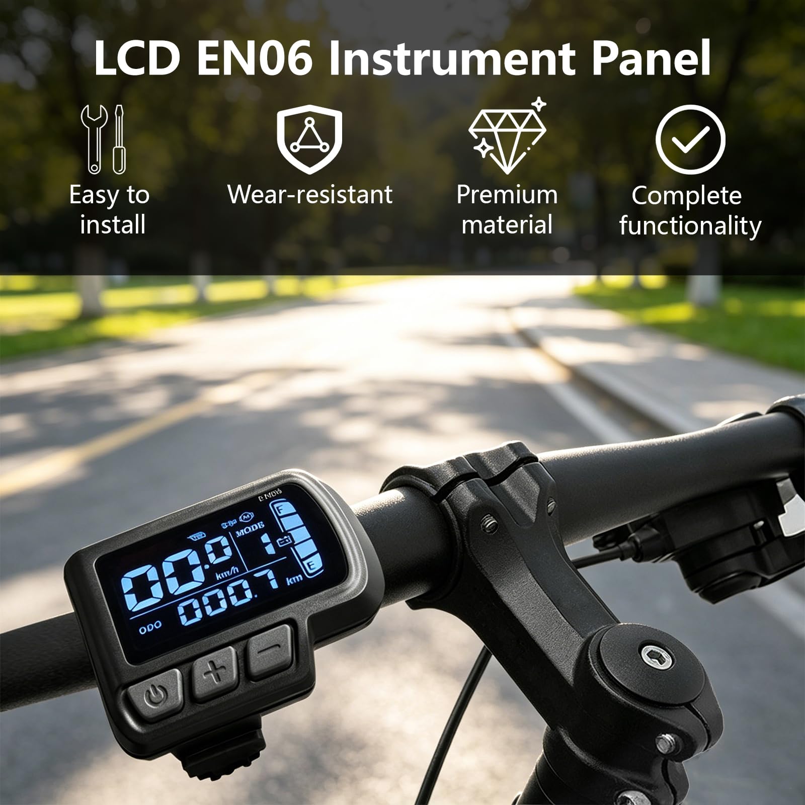 Kit de commande de moteur électrique, 24 V/36 V/48 V pour vélo électrique, sans balais, écran LCD étanche, contrôleur sans balais pour vélo électrique