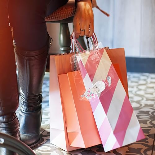 Miniatura 3 de Bolsa de regalo transparente reutilizable transparente, 12 bolsas de regalo transparentes, bolsas de regalo transparentes, bolsas de embalaje de