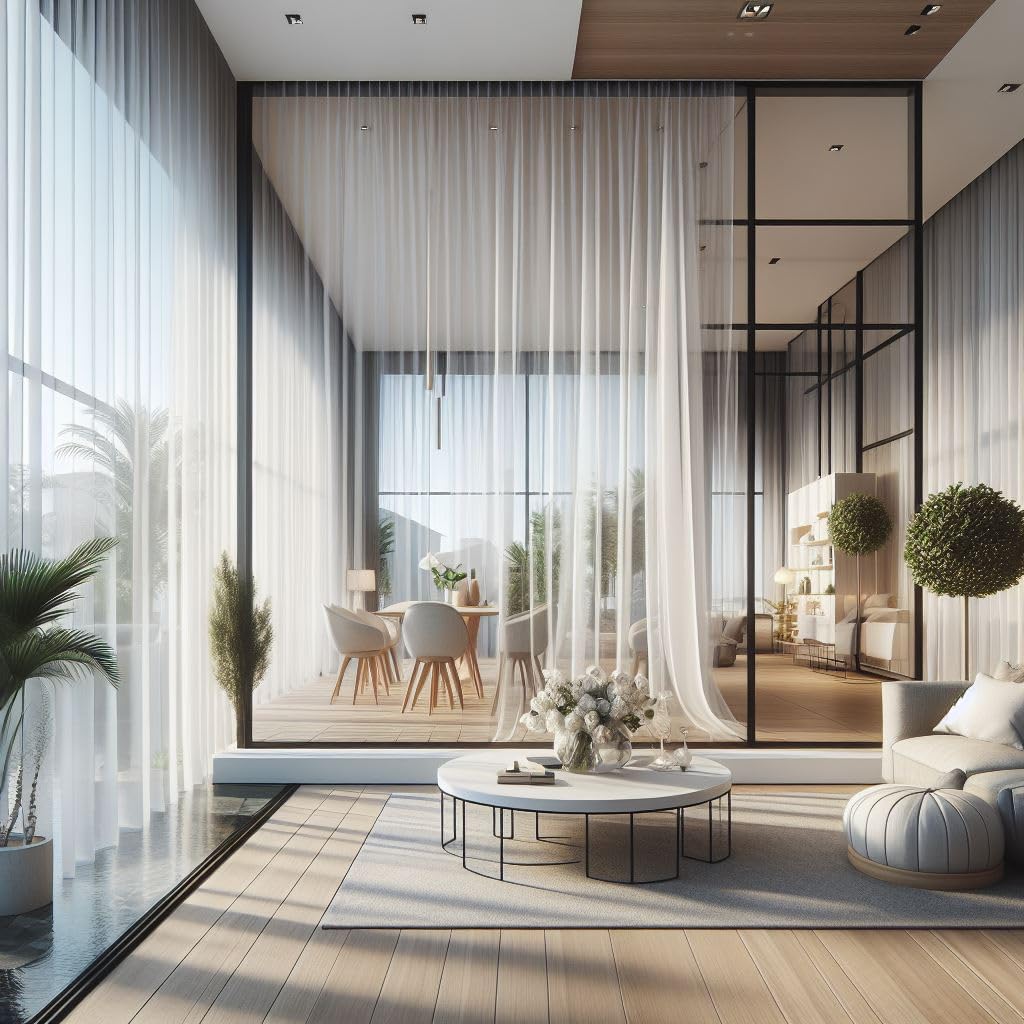 GARDINESTAN JUNG CFO GmbH Gardinen Vorhang Voile weiß halbtransparent mit Kräuselband Bleiband Fenster Wohnzimmer,Schlafzimmer,Kinderzimmer,Hotelzimmer luftig in Verschiedene Größen