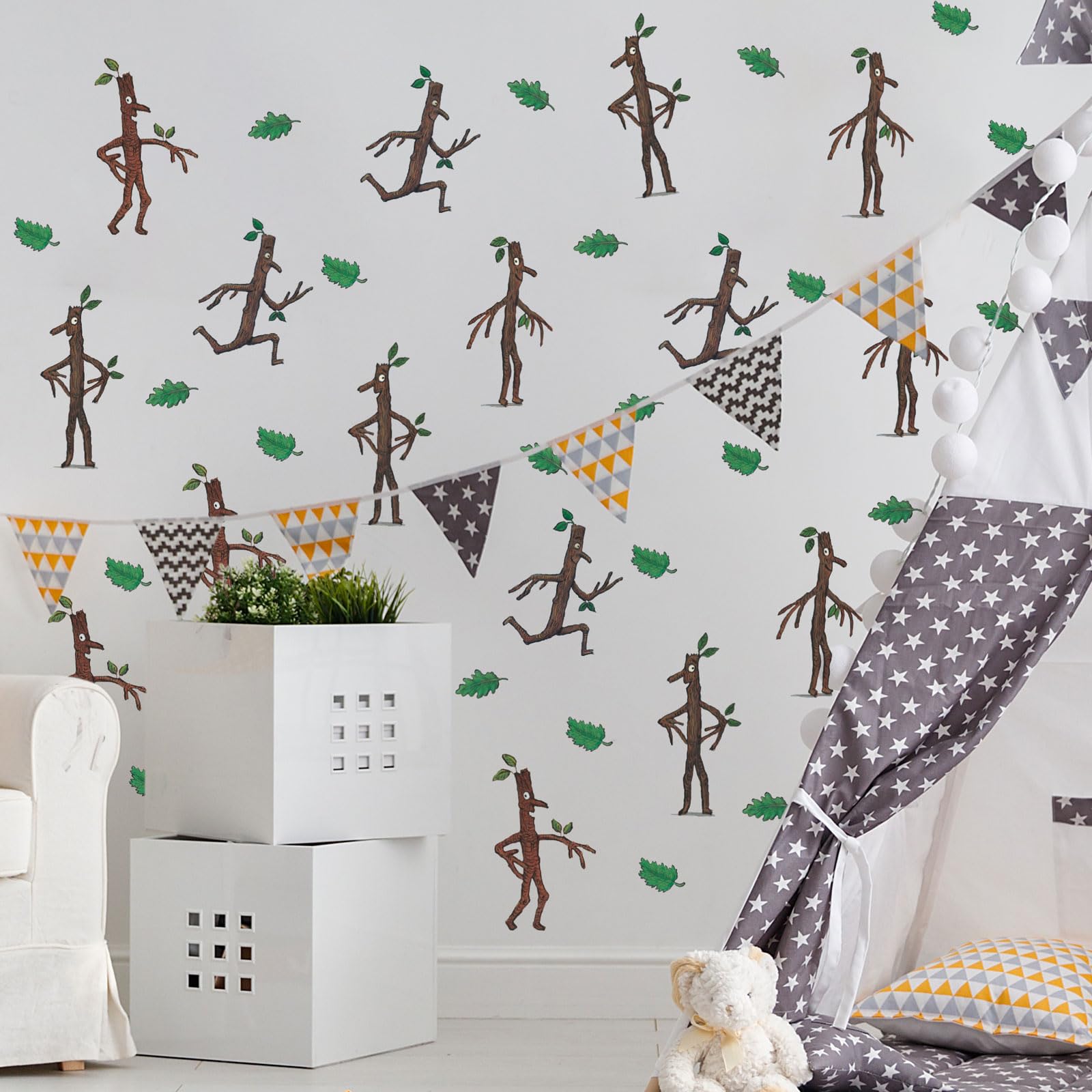 Stickerscape Stick Man Wall Stickers (Stick Man Stickaround) | Gruffalo and Friends Wall Decor | Child's Bedroom | Easy to Apply, Cleanly Removable
