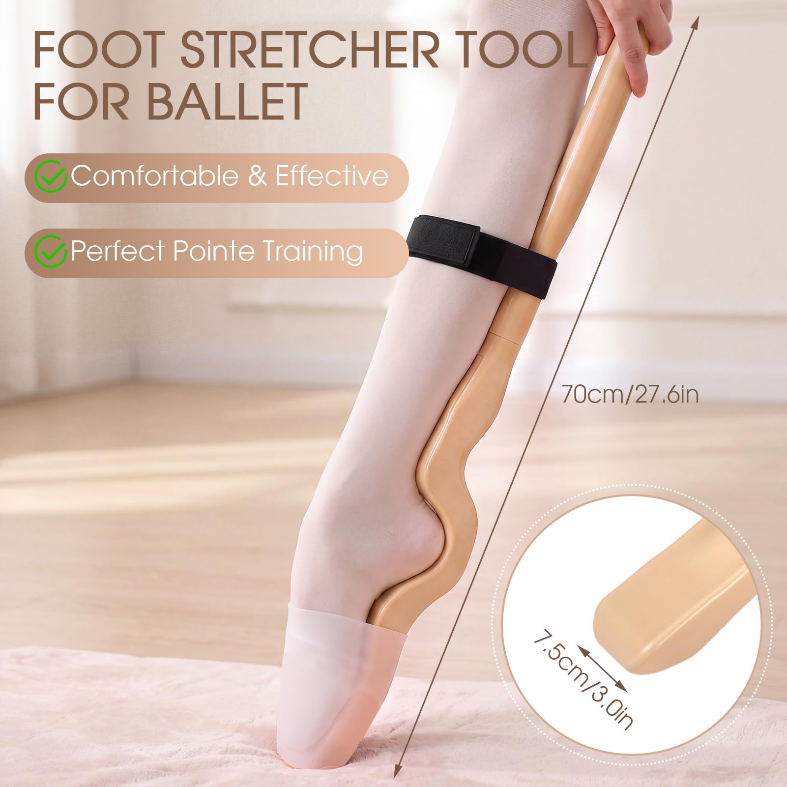 Set di barelle per piedi da balletto, in ABS, portatile, per balletto, yoga, ballerina, ginnastica
