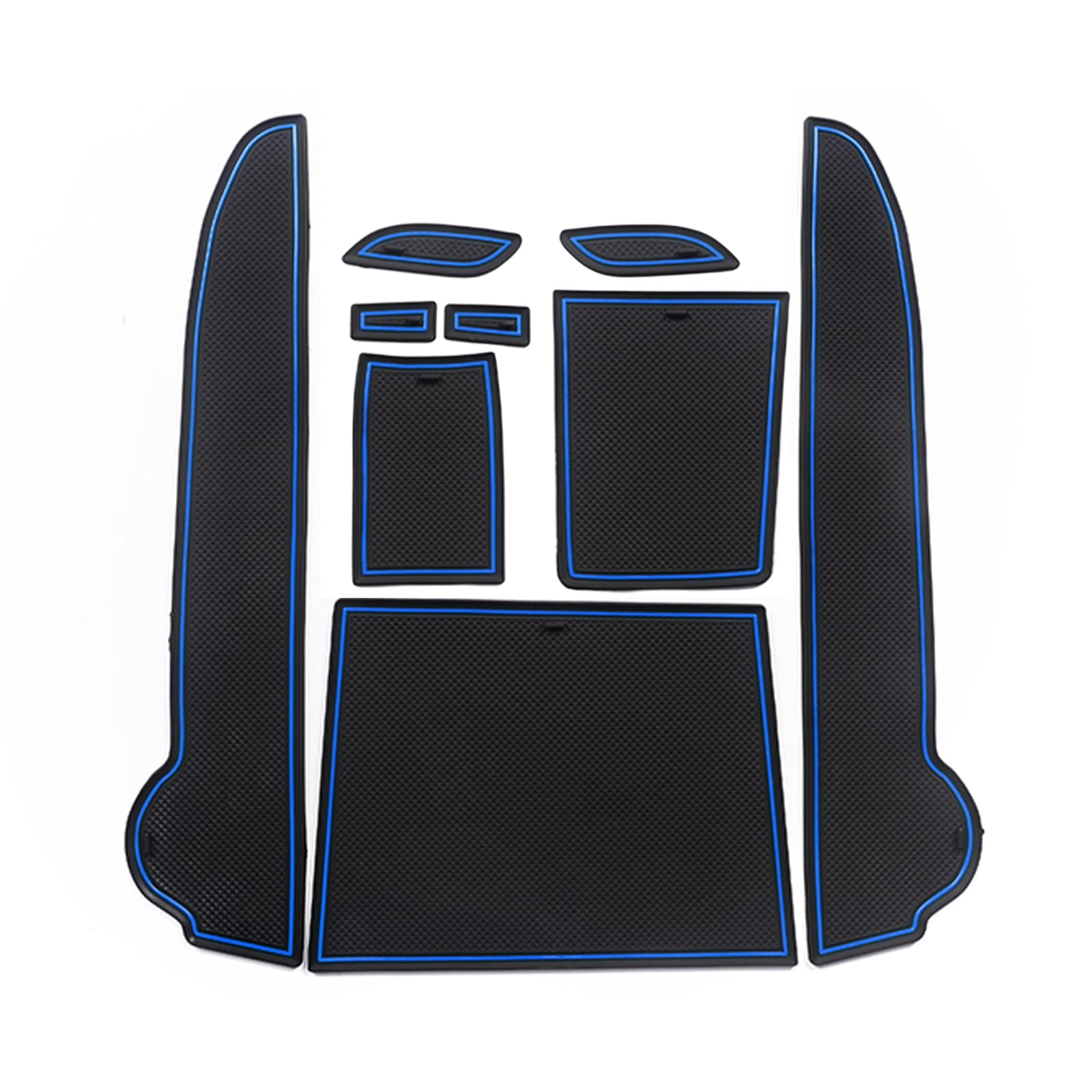 Tappetini Porta Per Dacia Spring 2021-2023 - Antiscivolo, Sottobicchieri Interni, Colore Arancione - Foto 3