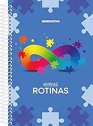 Caderno Espiral Minhas Rotinas 176 folhas ANIMAMENTE - Planner e Caderno para Pessoas Neurodivergentes, Foco e Produtividade