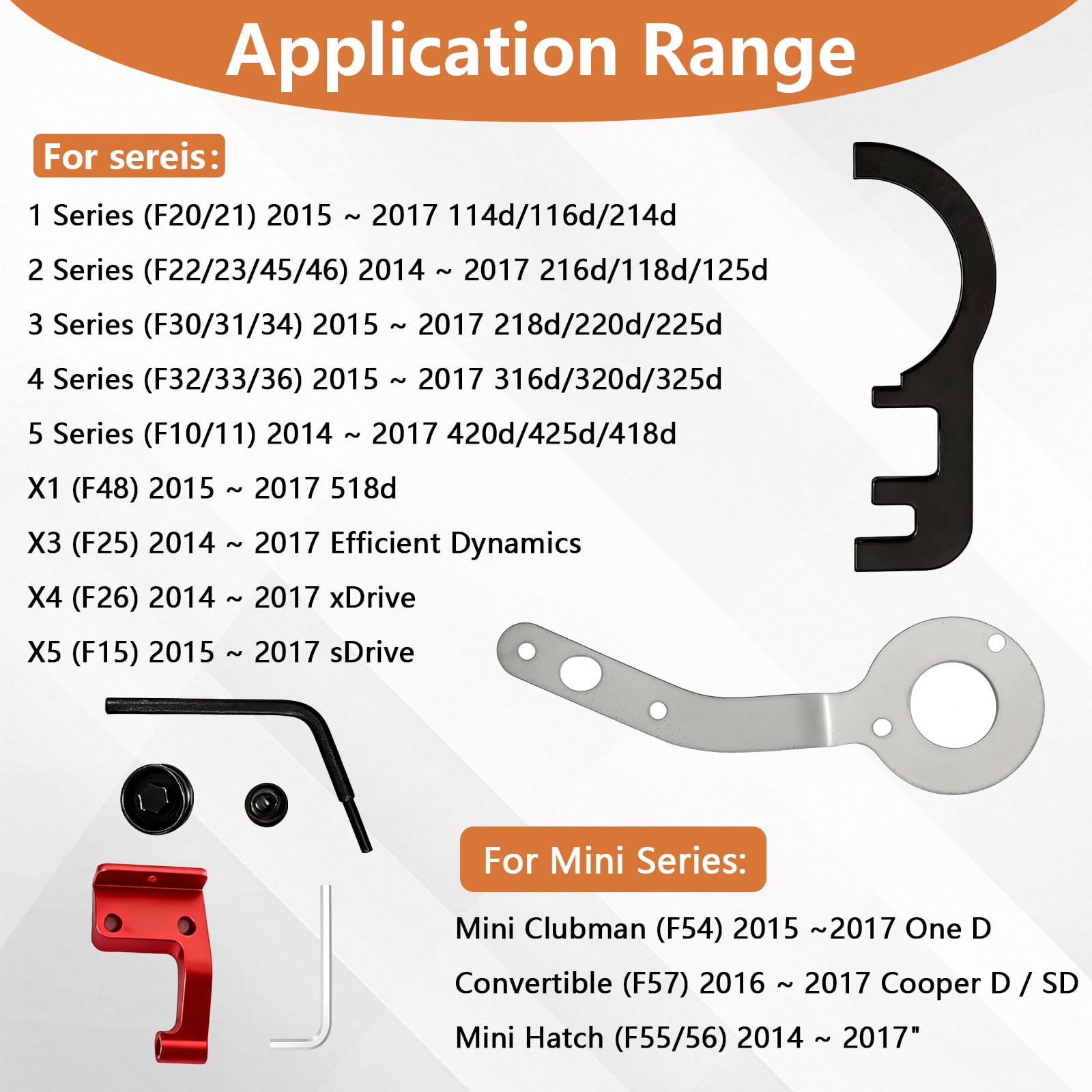 Kit de calage du moteur, outils de calage de vilebrequin pour B37 B47-7049