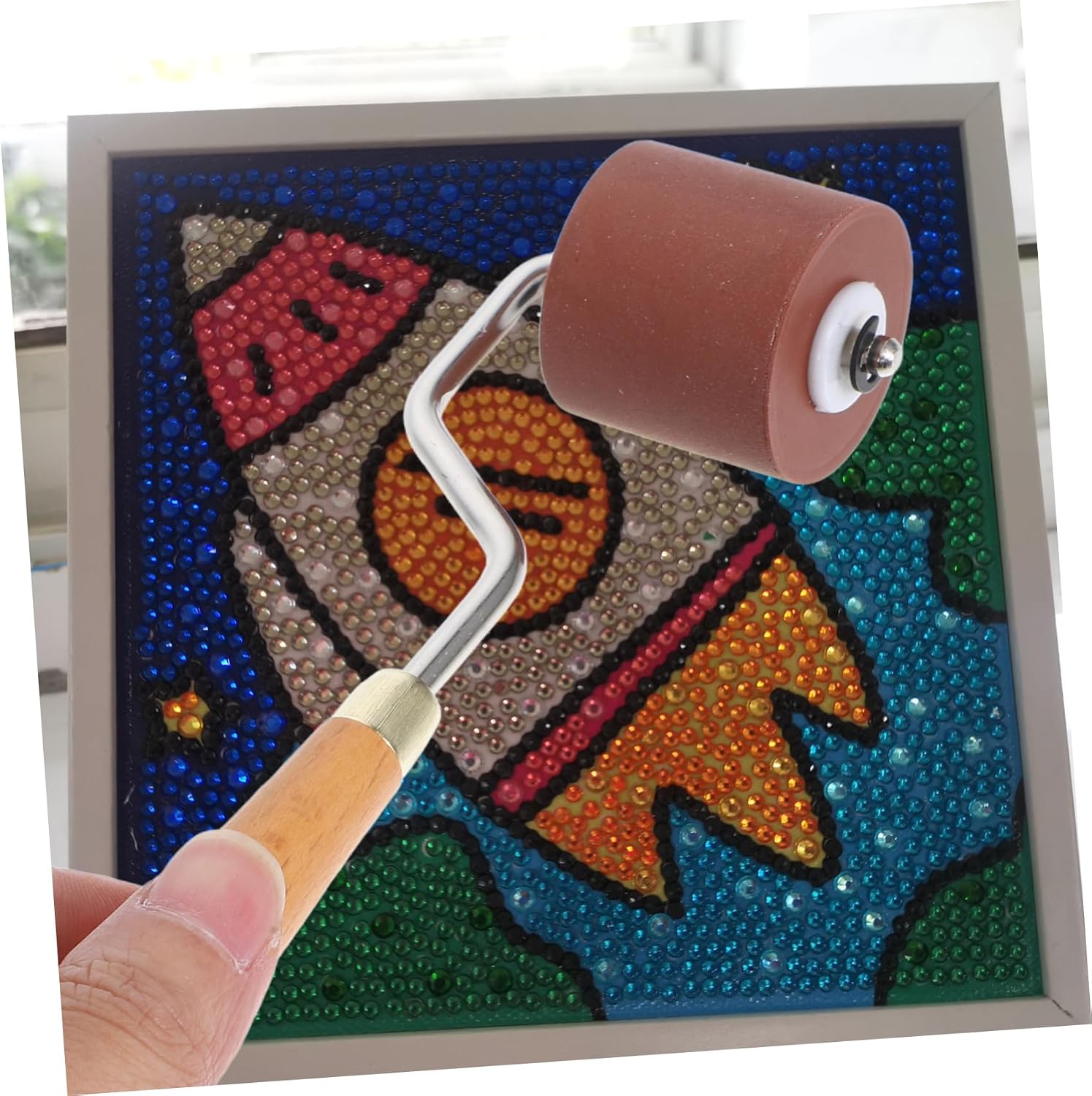Beatifufu Craft Roller Tool for Printmaking Projects Hard Stamp Roller Smooth for Scrapbooking and Artistic Applications
