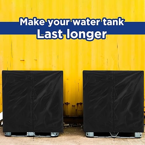 Miniatura 6 de Zhehao IBC - Funda de protección para tanque de agua, con cremallera, 210D, material de protección solar resistente al agua, cubierta para tanque de