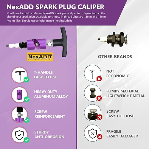 Miniatura 5 de Soporte de capó de automóvil y pinza de bujía de 0.55 pulgadas con punta de latón, color morado, 2 unidades, soporte universal para capó, abrazadera