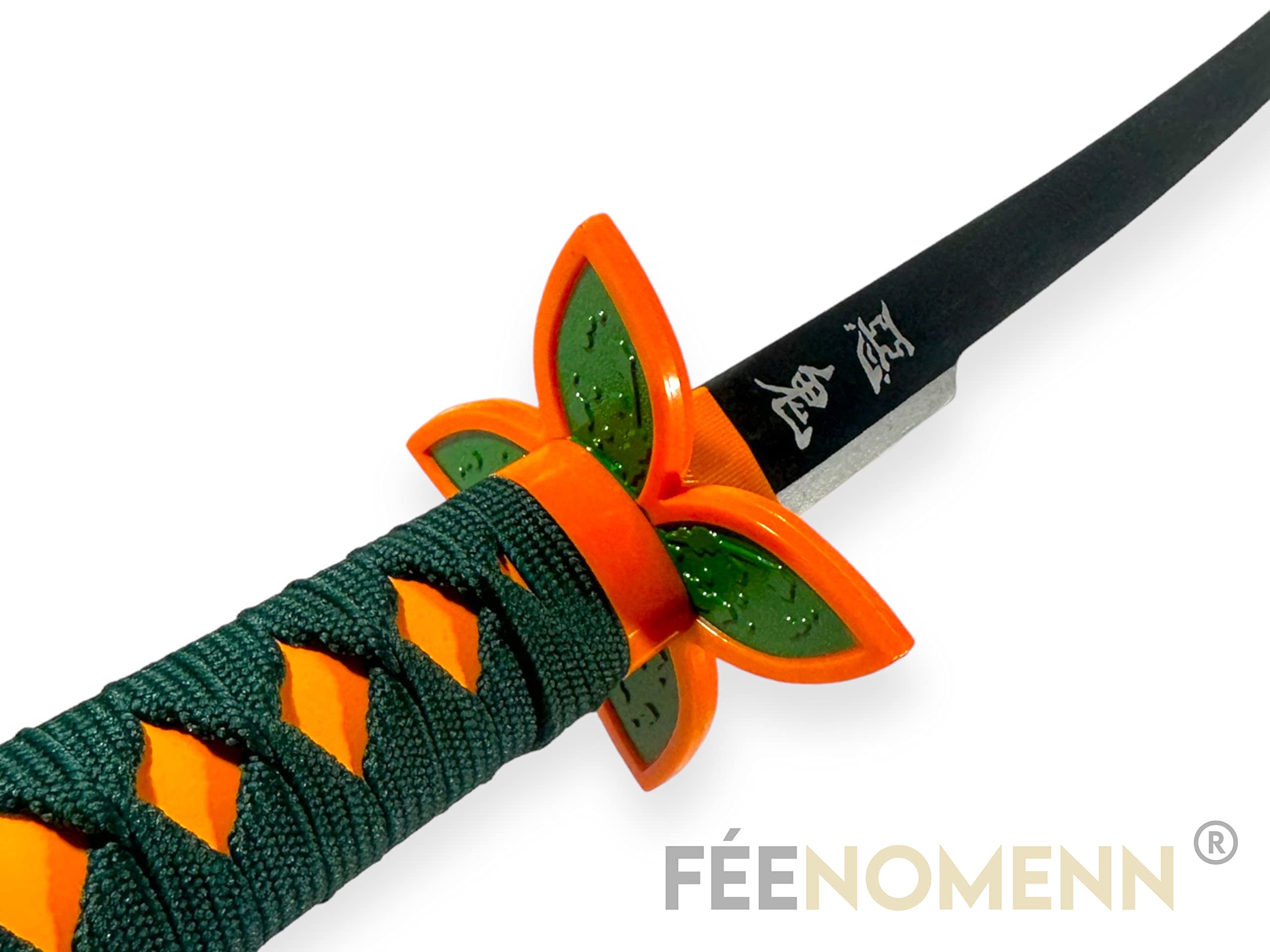 Katana Décoratif Shinobu (Demon Slayer) - Lame En Bois & Fourreau ABS - Avec Présentoir Premium - 95 Cm