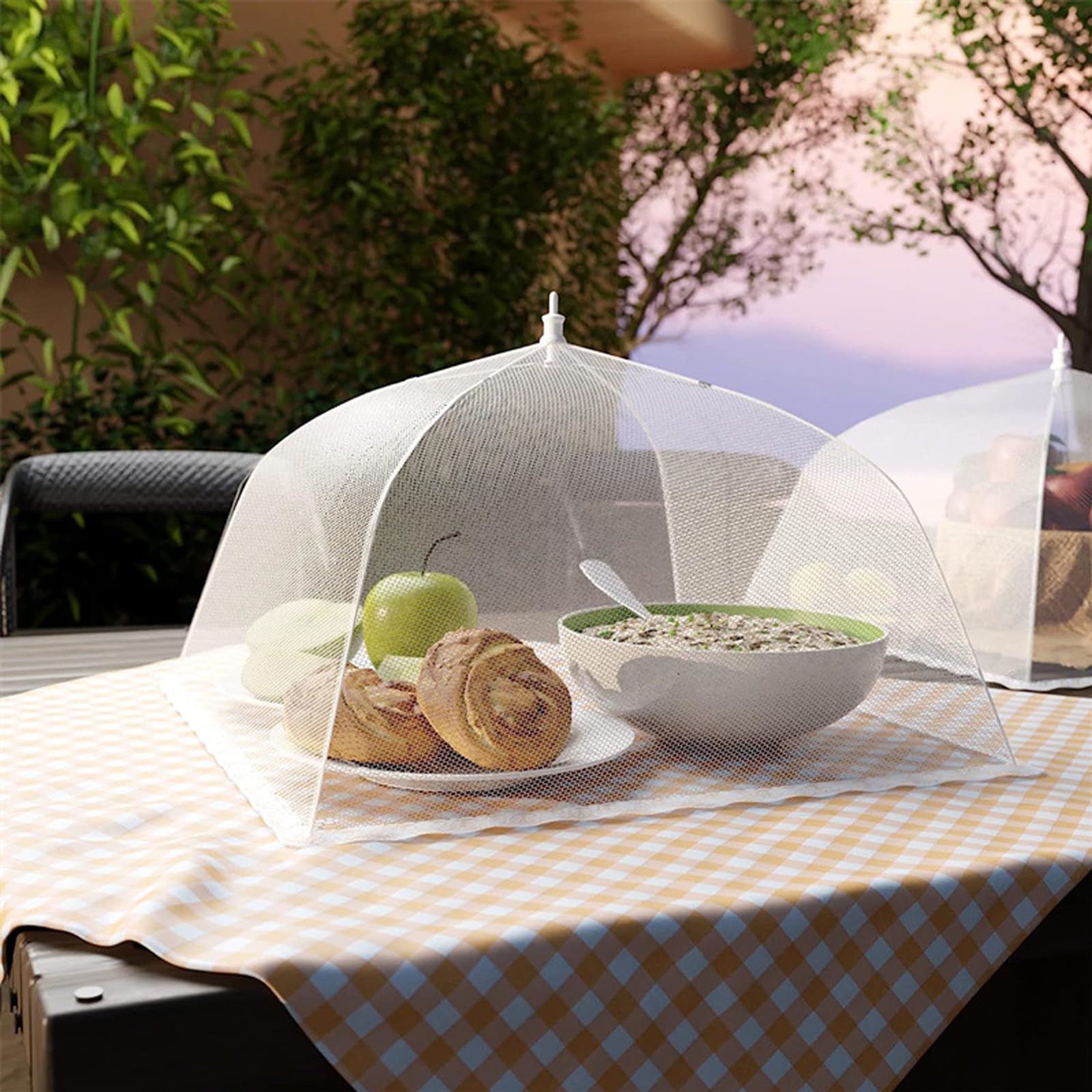 Food Covers For Outside Mesh 3 Pack 14 Inch Pop Up Fine Fly Net For