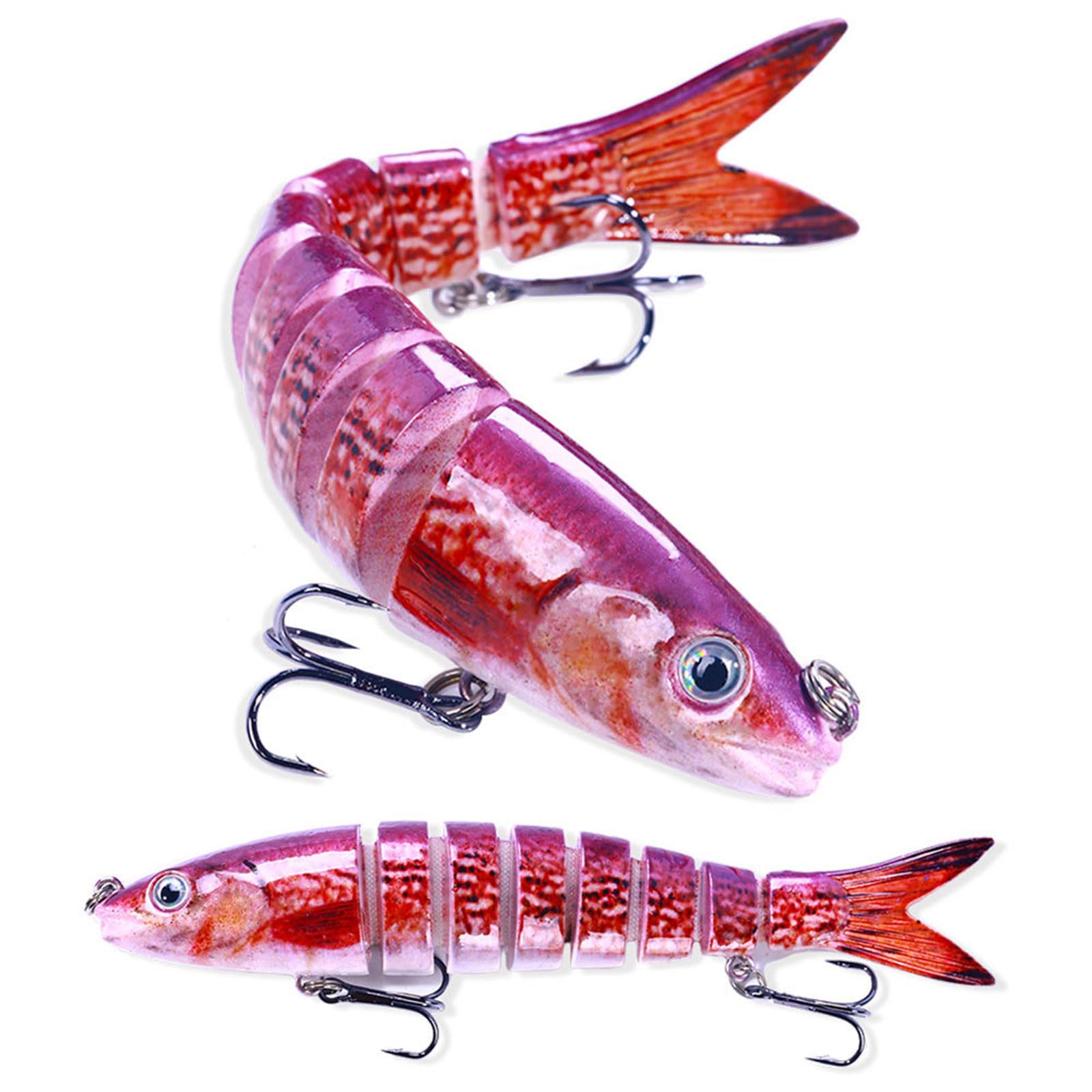 Künstliche 3D Angelköder, Swimbait, mehrere Abschnitte, Angelköder, Salzwasserköder, Köder, Swimbait