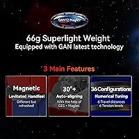 Vista 4 de GAN 12 Maglev UV, Cubo de velocidad adhesivo 3x3 sin pegatinas Gans 56mm, cubo mágico de rompecabezas, juguetes para niños, adolescentes y adultos