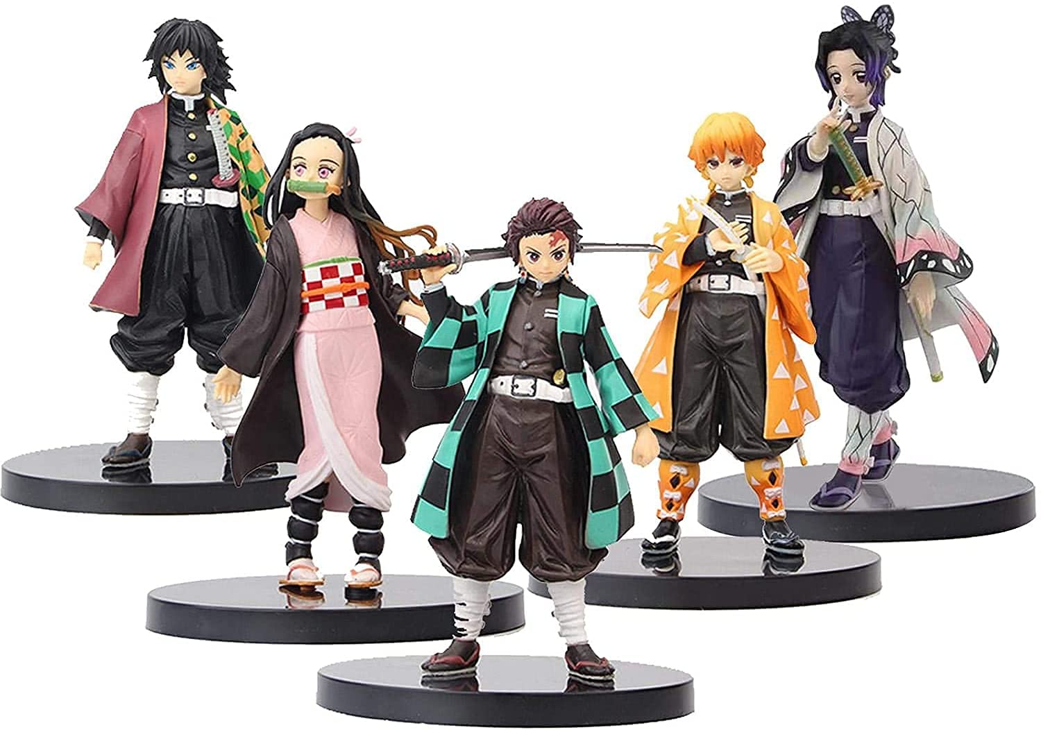 Buy 5 Pcs Set Action Anime Figures of Demon Slayer Tanjirou,Nezuko