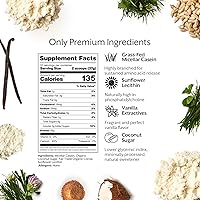 Vista 4 de ProMix Nutrition Proteína en polvo de caseína alimentada con pasto, criada en pastos, caseína micelar de liberación lenta, sin gluten, vainilla, 2.5