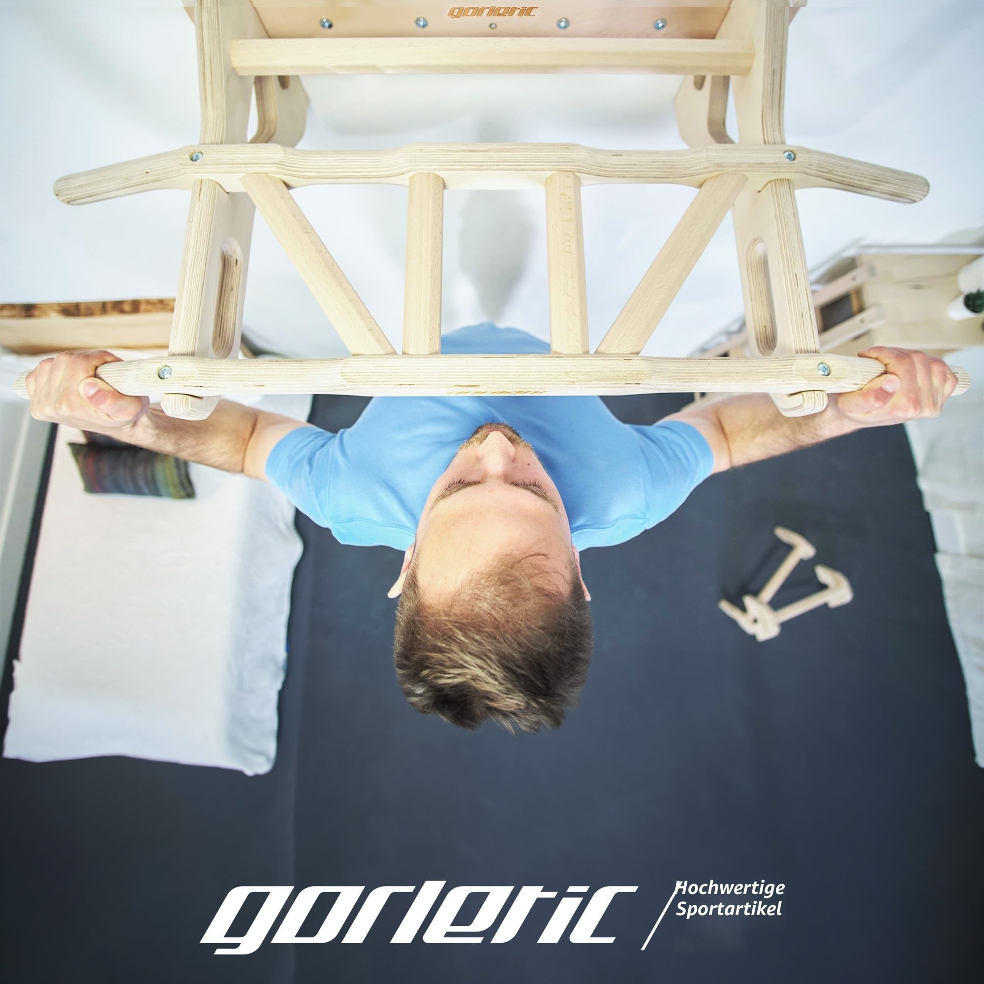 Klimmzugstange, Pull-Up-Bar, Mehrere Griffe, bis zu 130kg, Workout, abnehmbar von der Wand
