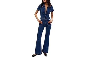 Effortlessly Refined Denim Jumpsuit for the Modern Woman