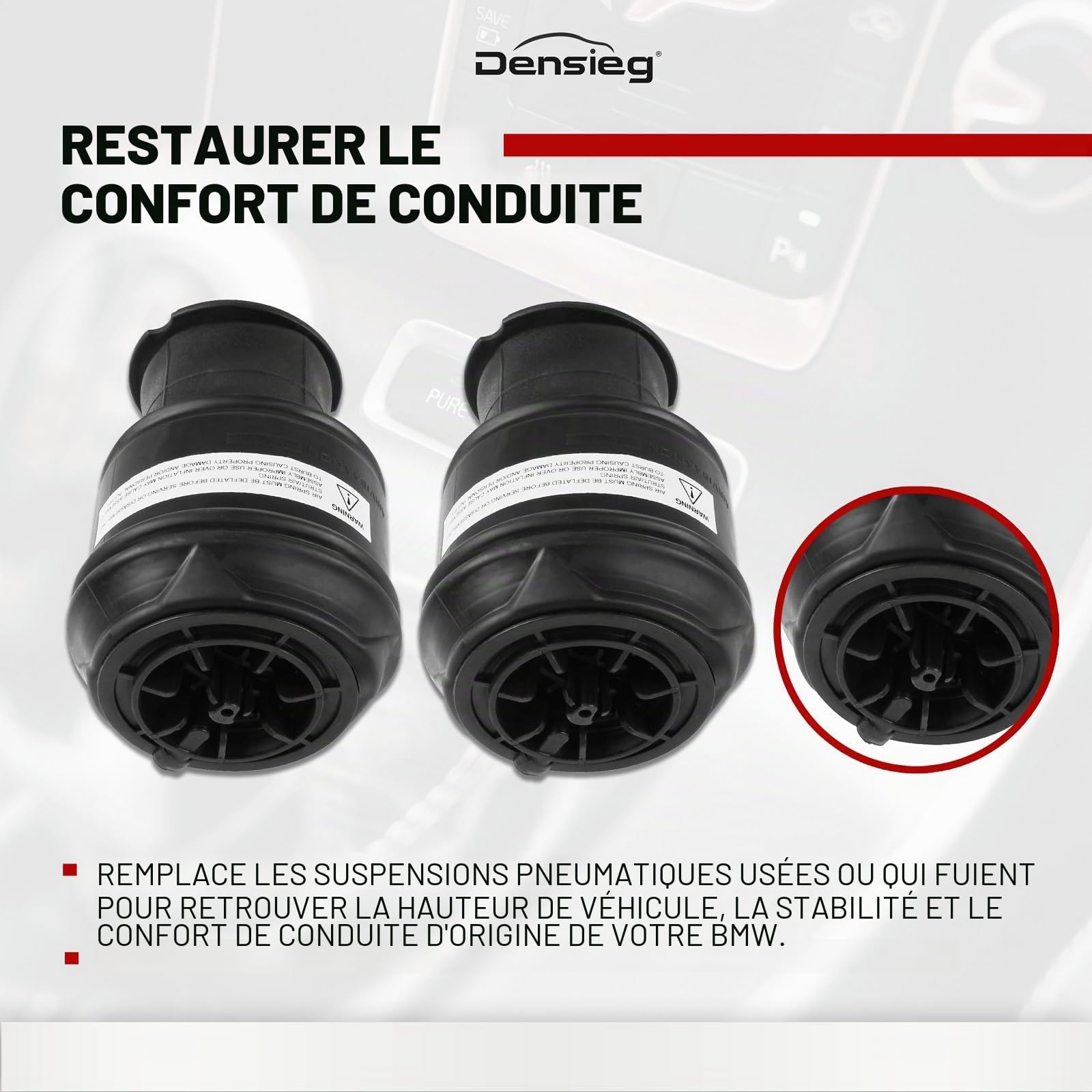 2 x sacs à ressort à suspension pneumatique arrière 5102GN 5102.R8 9681946080 pour C4 Grand Picasso I C4 Picasso I