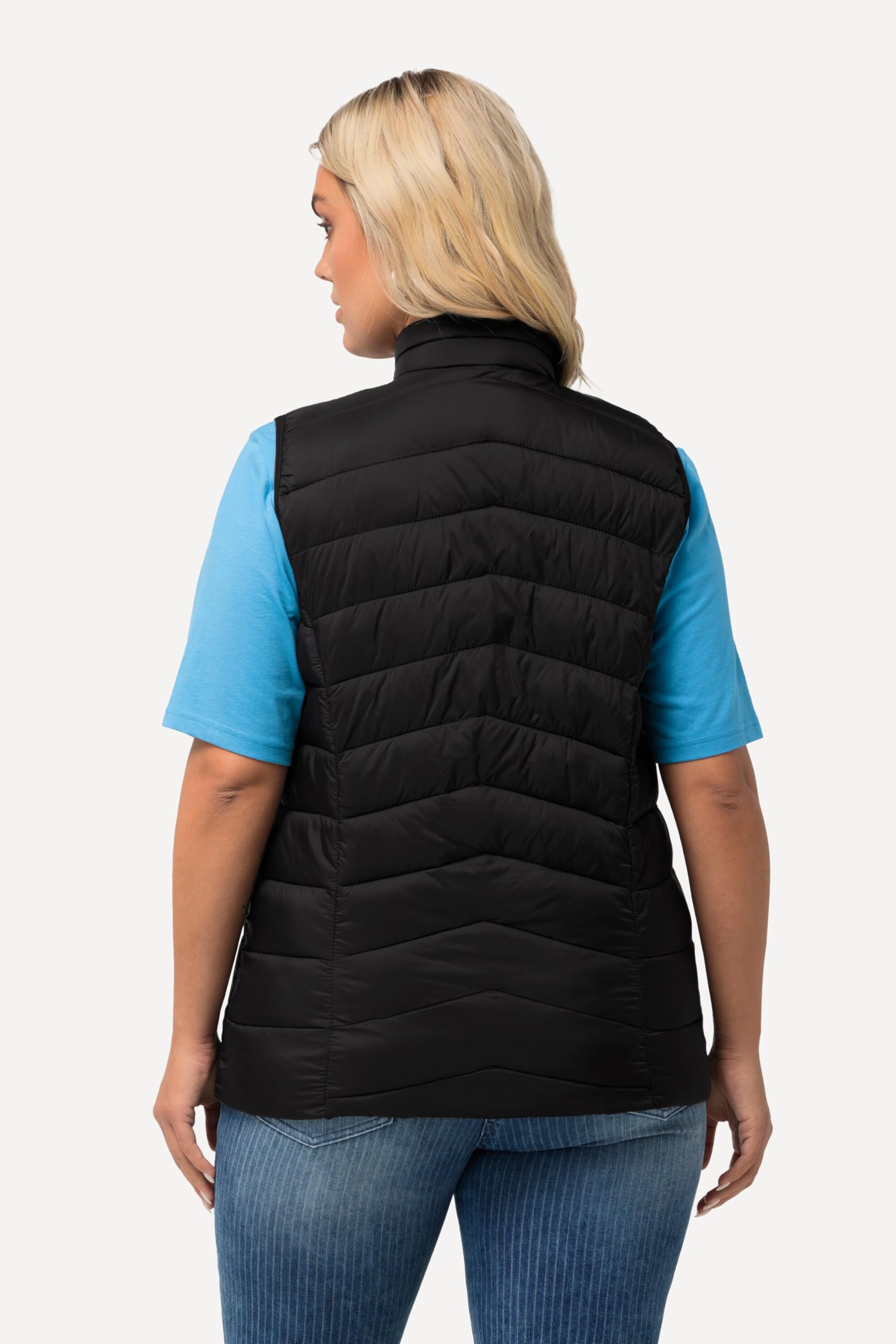 Ulla Popken Grs Hyprar Steppweste, Wasserabweisend Gilet Donna