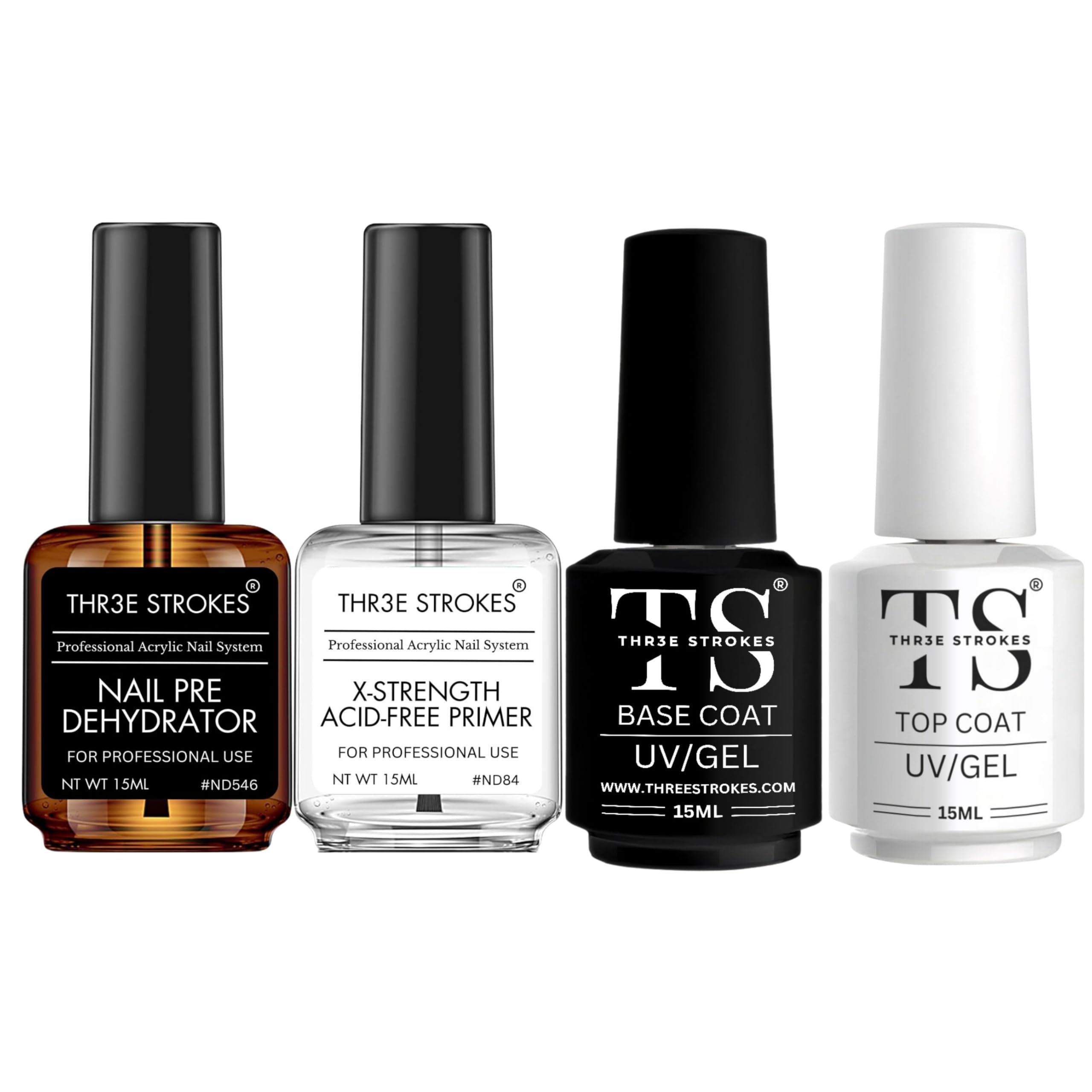 Sponsored Ad - Nail Dehydrator and Primer with Gel Base & Top Coat Set, Acid Free Acrylic Nail Supplies Primer Glossy Gel Nail Polish Top Coat Starter Kit (MACHINES SE SIKHENGI)(UV LAMP REQUIRED) 15ML X 4