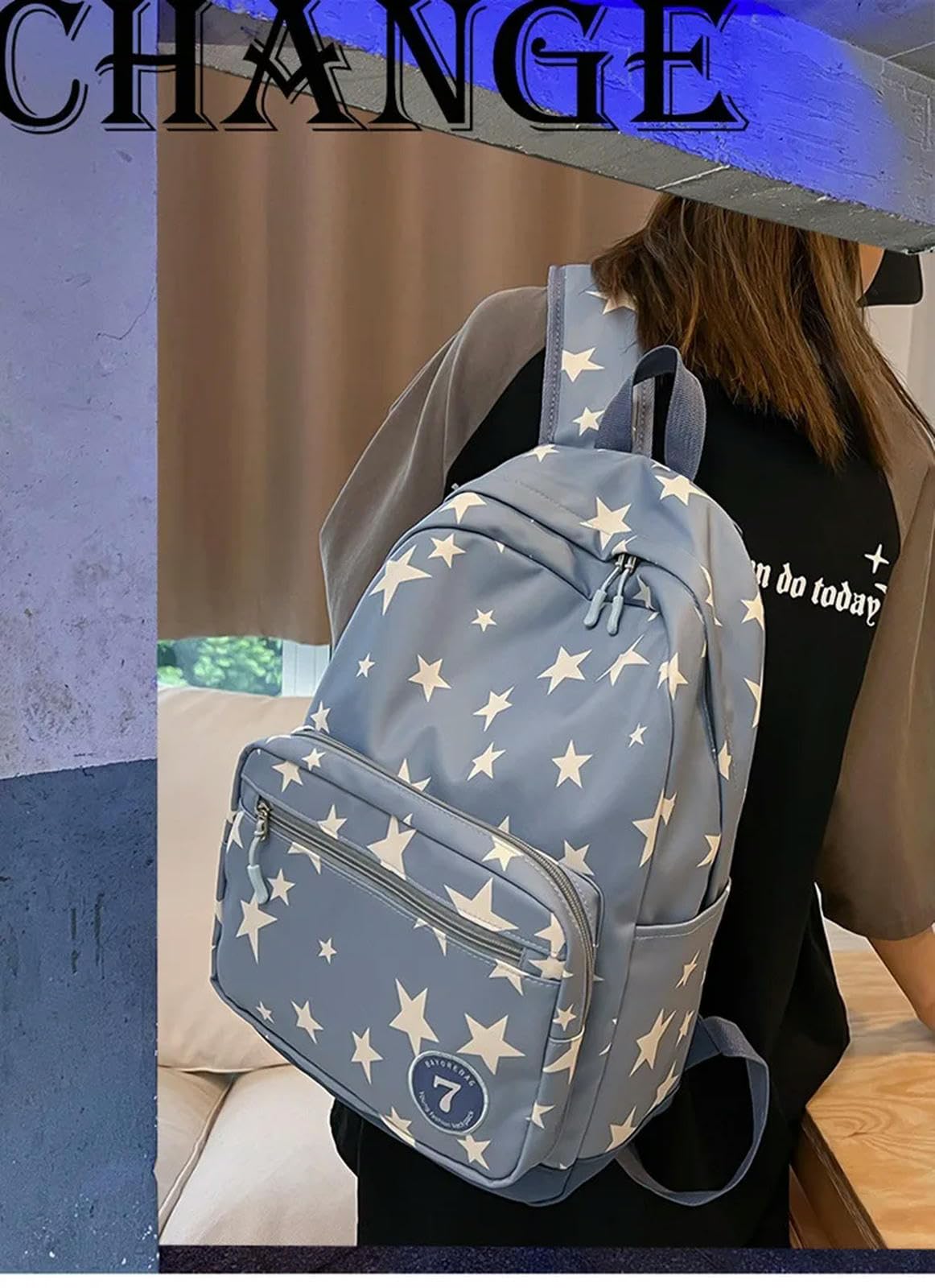 Schulrucksack Rucksack Für Damen Und Herren, Rucksack, College-Tasche, Reiserucksack, Studenten-Schulanfang, Büchertasche