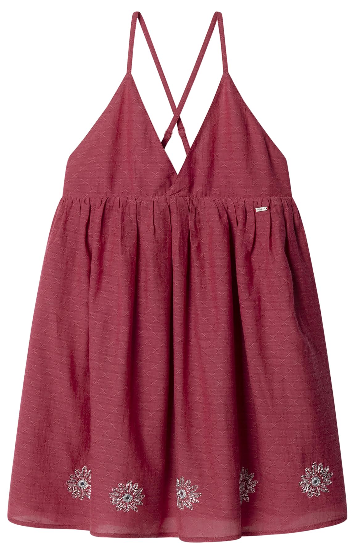 Pepe Jeans Sukienka dziewczęca IRIN, czerwona (czerwona porzeczka), 10