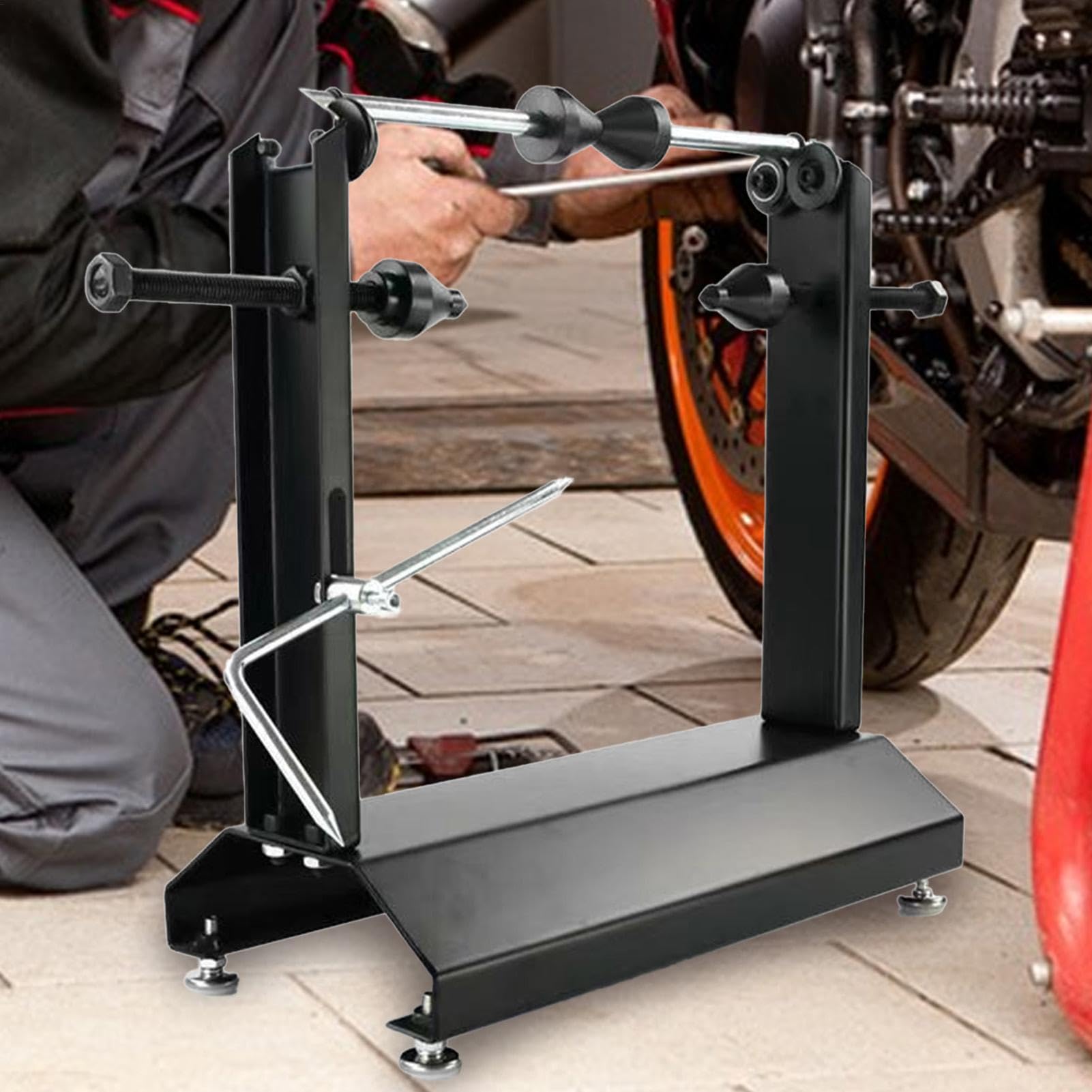 Bilanciatore dei Pneumatici, bilanciamento dei Pneumatici Motociclisti Spin | Strumenti di bilanciamento per impieghi pesanti, strumenti di