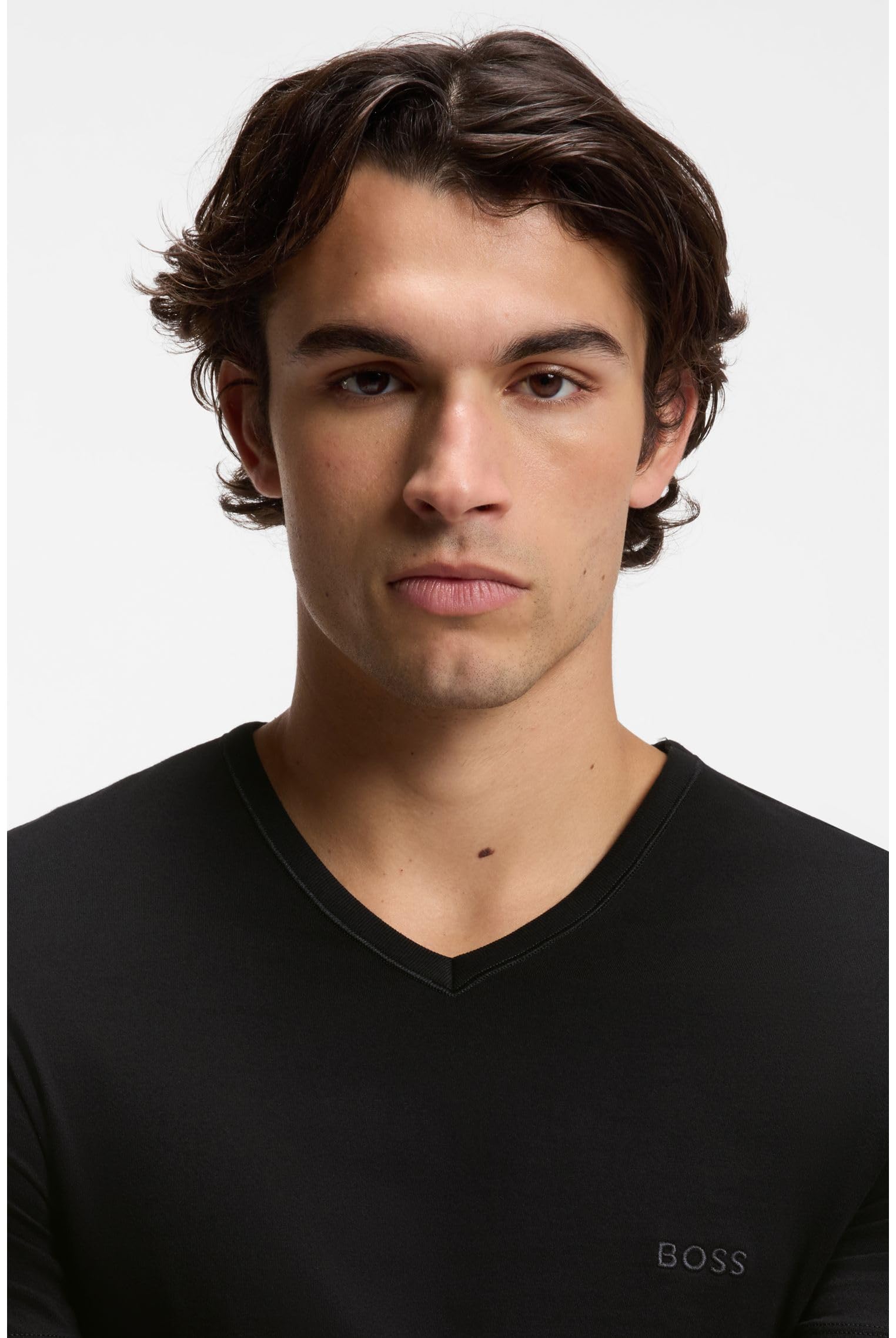 Hugo Boss Mężczyźni Rn 3P Classic T-Shirty, Czarny, M