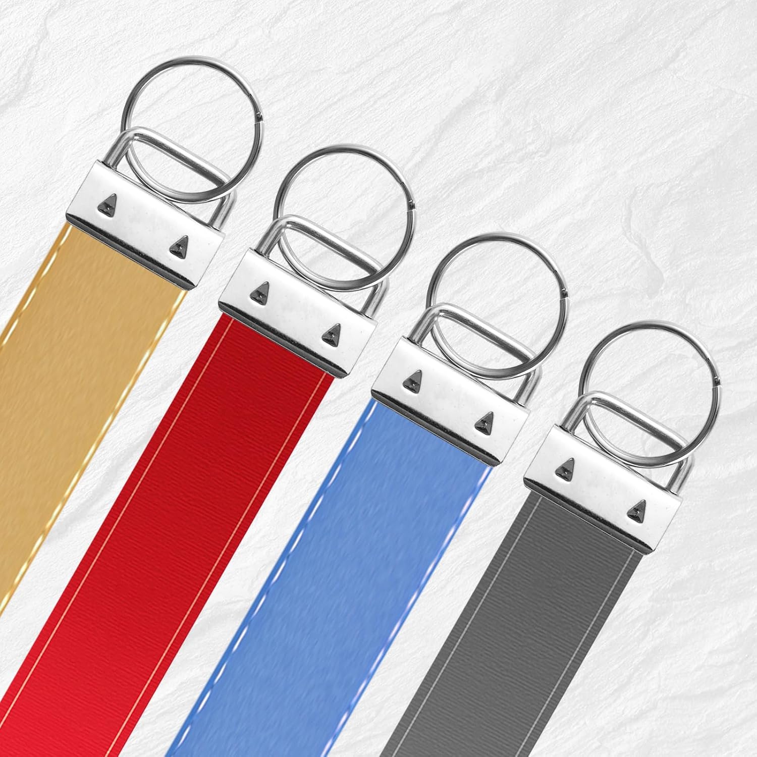 80 Pcs Key Fob Hardware Set, 4 Metal Colors image 5