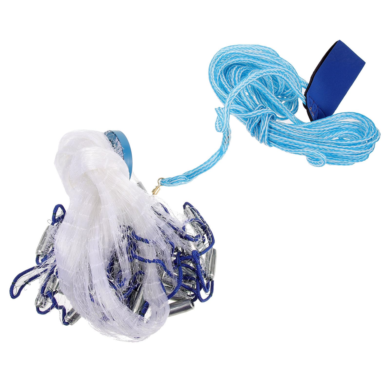 UKCOCO Red de Pesca Manual para Exteriores Captura Rápida de Cebo, Línea Metálica Resistente Adecuado para Pescadores en Actividades al Aire Libre
