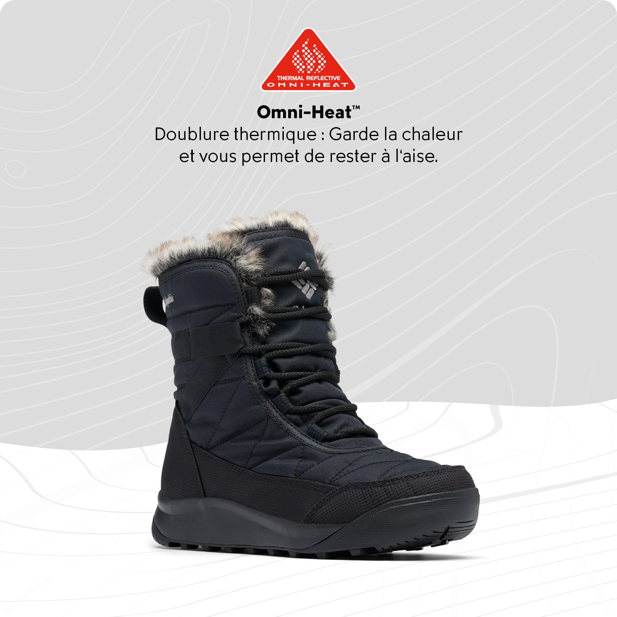 Columbia Minx Mid II Omni-Heat, Chaussures Multisport Outdoor Femme, Noir (010), 41 EU (8 UK)
