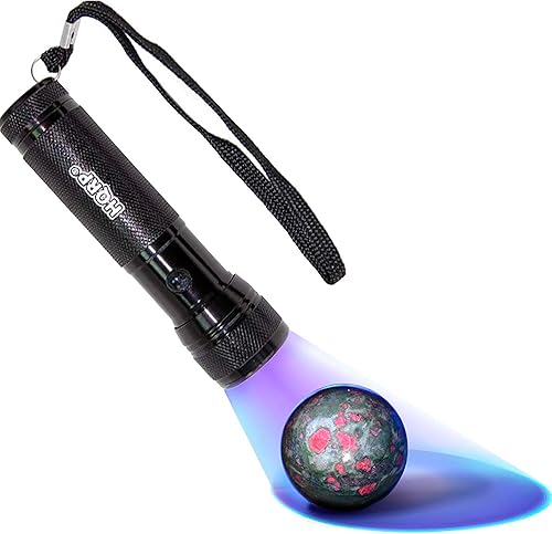 HQRP Linternaluz negra de 365 nM para inspección de vidrio, pruebas de falsificación de arte, inspección de antigüedades, detección de tintas